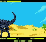 Godzilla: The Series: Monster Wars gameplay screenshot on GBC