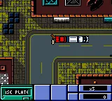 Grand Theft Auto gameplay screenshot on GBC