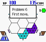 Hexcite: The Shapes of Victory gameplay screenshot on GBC