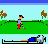 Hole in One Golf gameplay screenshot on GBC