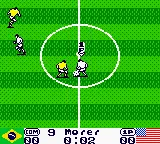 International Superstar Soccer 99 gameplay screenshot on GBC