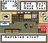 Legend of the River King GB gameplay screenshot on GBC