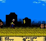 Lucky Luke: Desperado Train gameplay screenshot on GBC