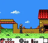 Lucky Luke gameplay screenshot on GBC