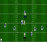 Madden NFL 2000 gameplay screenshot on GBC