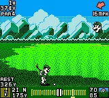 Mario Golf gameplay screenshot on GBC