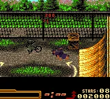Mat Hoffman's Pro BMX gameplay screenshot on GBC