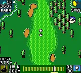 Mobile Golf gameplay screenshot on GBC