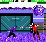 Mortal Kombat 4 gameplay screenshot on GBC