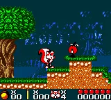 Mr. Nutz gameplay screenshot on GBC