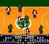 NBA in the Zone gameplay screenshot on GBC