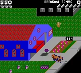 Paperboy gameplay screenshot on GBC
