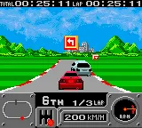 Pocket Racing gameplay screenshot on GBC