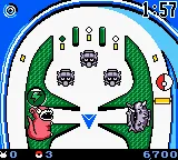 Pokémon Pinball gameplay screenshot on GBC