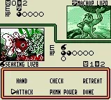 Pokémon Trading Card Game gameplay screenshot on GBC