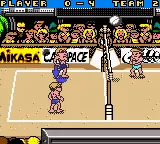 Power Spike: Pro Beach Volleyball gameplay screenshot on GBC
