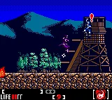 Return of the Ninja gameplay screenshot on GBC