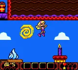 Sabrina: The Animated Series: Spooked! gameplay screenshot on GBC