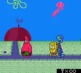 SpongeBob SquarePants: Legend of the Lost Spatula gameplay screenshot on GBC