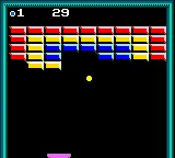 Super Breakout! gameplay screenshot on GBC