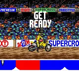Supercross Freestyle gameplay screenshot on GBC