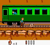 Tintin au Tibet gameplay screenshot on GBC