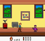 Tintin: Le Temple du Soleil gameplay screenshot on GBC