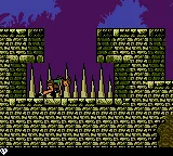 Tomb Raider gameplay screenshot on GBC