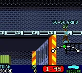 Tony Hawk's Pro Skater 3 gameplay screenshot on GBC