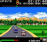 Top Gear Pocket gameplay screenshot on GBC