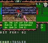 Towers: Lord Baniff's Deceit gameplay screenshot on GBC