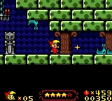 Wendy: Every Witch Way gameplay screenshot on GBC