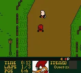 Woody Woodpecker Racing gameplay screenshot on GBC