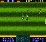 World Soccer GB 2000 gameplay screenshot on GBC