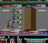Xtreme Wheels gameplay screenshot on GBC