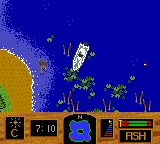 Zebco Fishing gameplay screenshot on GBC