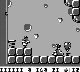 Alfred Chicken gameplay screenshot on Game Boy