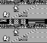 Alien Olympics gameplay screenshot on Game Boy