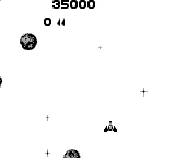 Arcade Classic No. 1: Asteroids & Missile Command gameplay screenshot on Game Boy