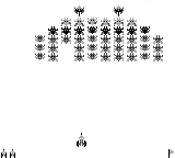 Arcade Classic No. 3: Galaga & Galaxian gameplay screenshot on Game Boy