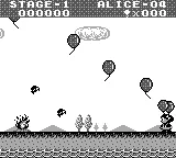 Balloon Kid gameplay screenshot on Game Boy