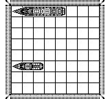 Battleship gameplay screenshot on Game Boy