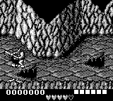 Battletoads in Ragnarok's World gameplay screenshot on Game Boy