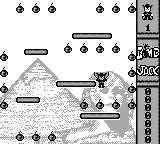 Bomb Jack gameplay screenshot on Game Boy