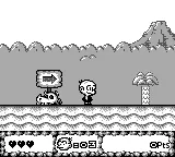 Bonk's Adventure gameplay screenshot on Game Boy