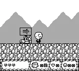 Bonk's Revenge gameplay screenshot on Game Boy