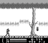 Castlevania Legends gameplay screenshot on Game Boy