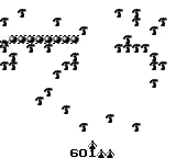 Centipede gameplay screenshot on Game Boy