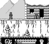Cliffhanger gameplay screenshot on Game Boy
