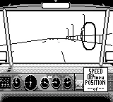 Days of Thunder gameplay screenshot on Game Boy